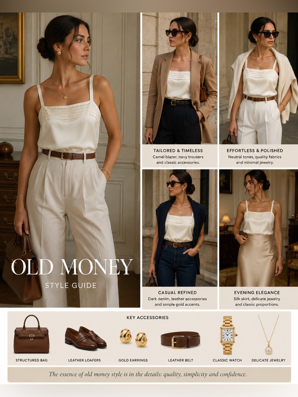 Vintage Deena Ivory Satin Camisole Top | Made in USA | Square Neck Pintuck Cami